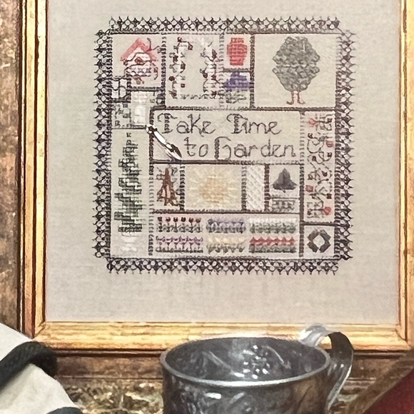 Jeanette Douglas Other - Jeanette Douglas Designs Take Time To Garden‎ Cross Stitch Pattern Needlepoint